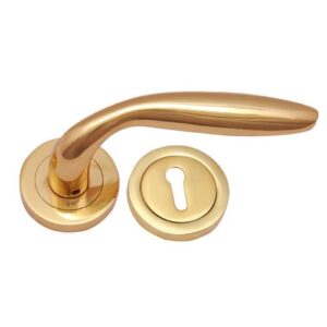 Brass Lever Latch Handles with Rose [PO]