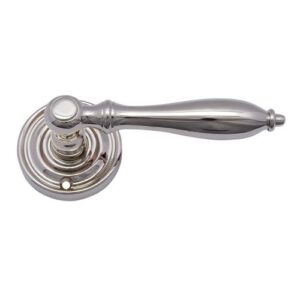 Brass Lever Latch Handles with Rose [QI]