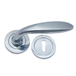 Brass Lever Latch Handles with Rose [QN]