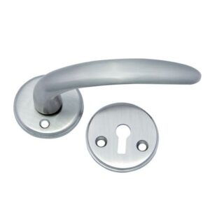 Brass Lever Latch Handles with Rose [QS]