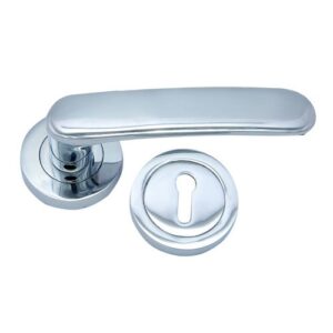Brass Lever Latch Handles with Rose [RM]