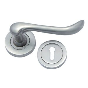 Brass Lever Latch Handles with Rose [RR]