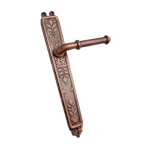 Brass Door Handle with Plate [AUY]