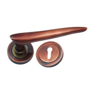 Brass Lever Latch Handles with Rose [SG]